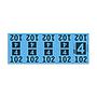 Etiquetas - Tickets Numerados  - CLEANER SUPPLY - #4 Azul 1000/1 - Und