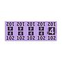 Etiquetas - Tickets Numerados  - CLEANER SUPPLY - #4 Morado 1000/1 - Und
